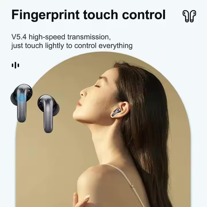 A17 Pro Bluetooth 5.4 Earbuds – Premium Wireless Headphones with Deep Bass Sound, Intelligent ANC/ENC, Touch Controls, LED Battery Display, and IPX7 Water & Dust Resistance for Fitness, Travel, and Daily Use