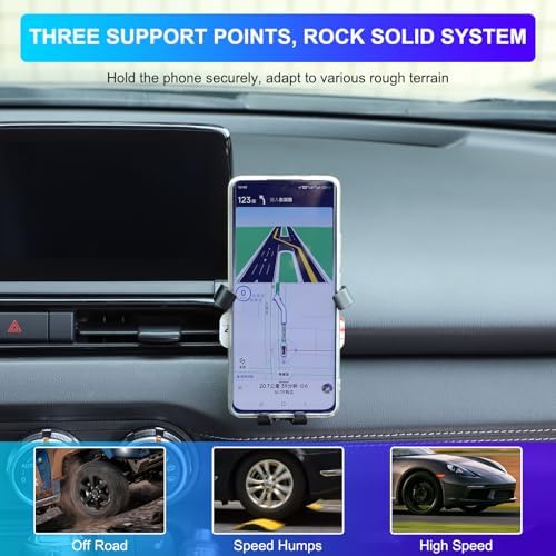 Mazda MX-5 ND 2016-2024 Air Vent Phone Holder Mount – Universal Smartphone Car Mount for Hands-Free Navigation and Communication, Quick Install, 360-Degree Adjustable Viewing Angle, Essential Driving Accessory for Enhanced Safety and Convenience