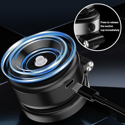 Versatile Electric Suction Cup Phone Mount – Foldable Magnetic Holder for i Phone 16/15/14/13/12 – Hands-Free Convenience for Car, Shower, and Smooth Surfaces – 360-Degree Rotation and Enhanced Stability for Effortless Access