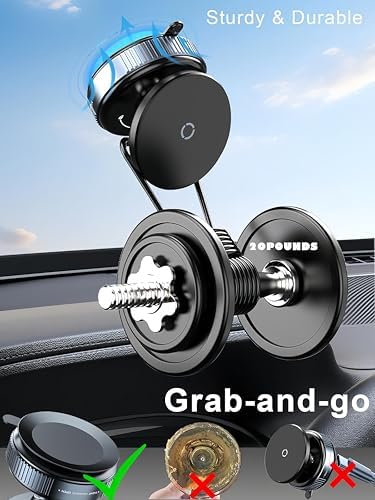 Revolutionary Magnetic Suction Phone Mount for i Phone 16 – Ultimate Versatile Holder for Cars, Gyms, Mirrors, and Showers – Unmatched Stability and Quick Installation for Seamless Navigation and Communication – Ideal Accessory for i Phone 16 Pro Max and 15 Series