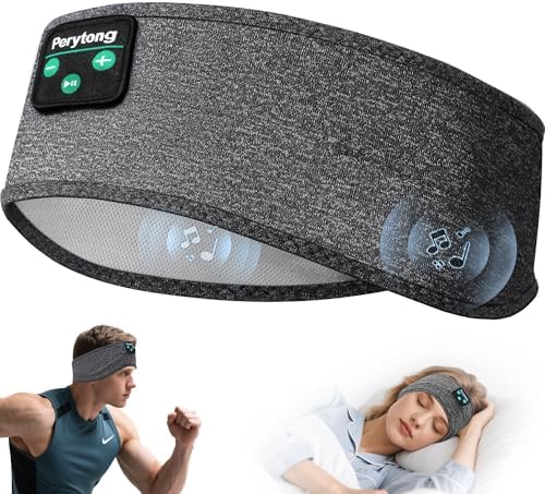 Perytong Wireless Bluetooth Sports Headband Headphones – Ultimate Comfort & Crystal-Clear Sound for Sleep, Yoga & Jogging – Perfect for Insomnia Relief, Meditation, and Easy Device Pairing