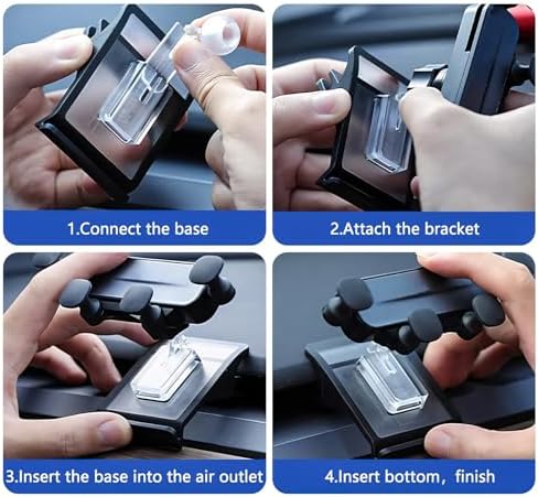 Revolutionary Tesla Phone Mount for Model 3 & Model Y – Automatic Gravity Grip Holder with Foldable Design for Ultimate Convenience – 2024 Tesla Accessory for Seamless Smartphone Integration and Enhanced Driving Safety