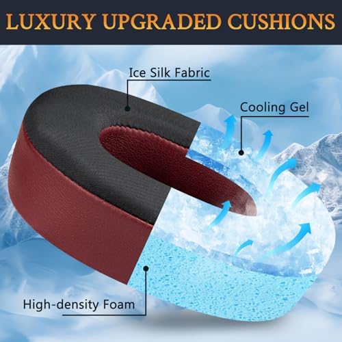 SOULWIT Cooling Gel Earpads for JBL Tune 700 Series – Premium High-Density Foam Replacement Cushions – Ultimate Comfort, Sound Isolation & Breathability – Stylish Black Gold Finish – Perfectly Fits JBL 710 BT, 720 BT, 750 BTNC, 760 NC, 770 NC – Transform Your Listening Experience with Durable, Easy-to-Install Accessories