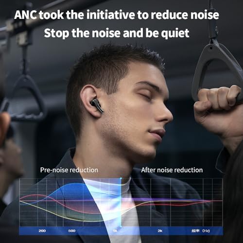 A9 Pro Black Wireless Bluetooth Earphones – Cutting-Edge Touch Screen Noise Cancelling Sports Earbuds with IPX4 Waterproof Protection, Advanced 5.4 Bluetooth Connectivity, and Ergonomic Comfort for Unmatched Audio Performance During Workouts and Daily Activities