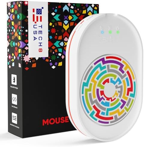 Revolutionize Your Workflow with the TECH8 USA Mouse Mover – Undetectable Jiggler for Laptops & PCs, Plug-and-Play Convenience, Random Movement Patterns, Patented Technology, Fun 3 D Hologram Alien Design, Enhanced Compatibility for Seamless Productivity, Perfect Work from Home Accessory