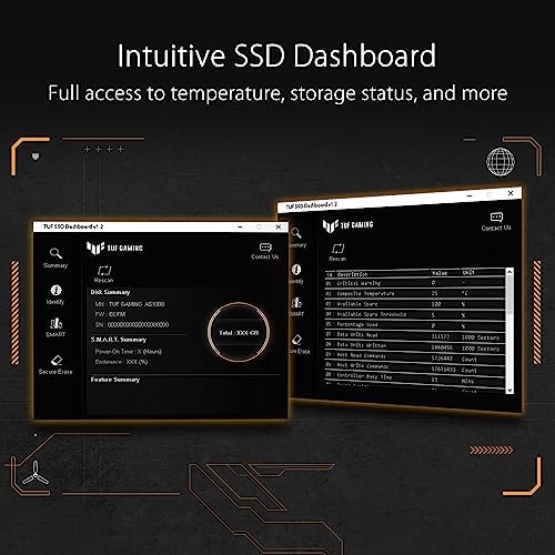 ASUS TUF Gaming A1 External M.2 NVMe SATA PCIe SSD Enclosure – Ultra-Fast USB-C Storage Solution with M.2 Q-Latch, IP68 Waterproof & Dustproof Design, Perfect for PS5 and Xbox Gamers, Enhanced Drop Resistance, Sleek Black Finish for Optimal Performance and Reliability