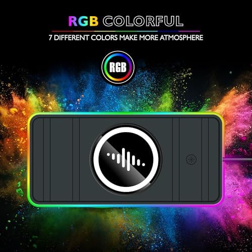 LANSEMKU Magnetic Wireless Car Charger Pad – 15 W Fast Charging with RGB Lighting for i Phone 16/15/14/13/12/11 Pro Max & Samsung Galaxy S24/S23/S22 Series – Ultimate Convenience and Style for On-the-Road Power Solutions