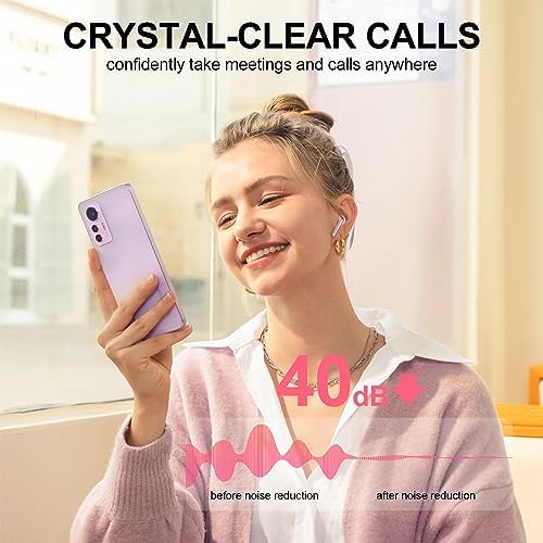 Premium Bluetooth 5.3 Wireless Earbuds – Deep Bass Stereo Sound, 40-Hour Playtime, IPX7 Waterproof, Noise-Cancelling Mic, LED Battery Display – Ultimate Compatibility for i OS & Android Users, Perfect for Active Lifestyles and Uninterrupted Listening