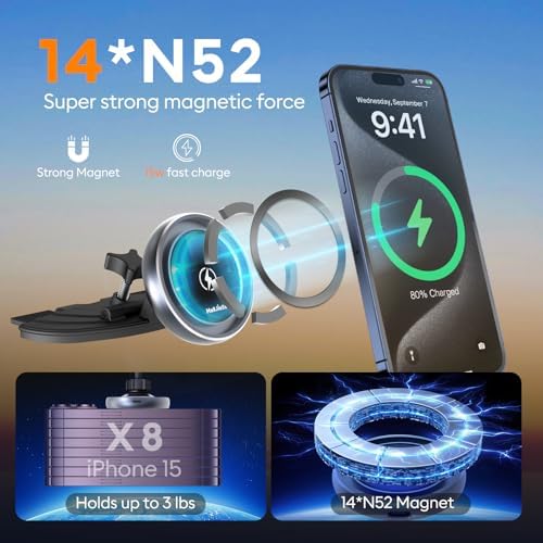 CD Car Mount Magnetic CD Phone Holder for Car CD Player – Enhanced Compatibility and Speed