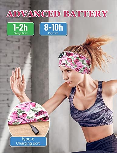 Fulext Bluetooth Sleep Headphones Headband – Ultimate Comfort for Side Sleepers, Thin HD Stereo Sound Quality – Ideal for Insomnia Relief and Travel Convenience – Perfect Gift for Men and Women – Enhanced Compatibility, Long-Lasting Battery Life for All Night Relaxation
