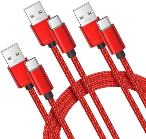 Premium Car Play Charging Cable Set for i Phone 16/15 Pro Max – 3-Pack (3.3 FT, 6.6 FT, 10 FT) USB A to USB C – Fast Data Transfer & Durable Design for i Pad Pro, Air Pods, Galaxy S24/S23/S22 & More – Enhanced Compatibility for Effortless Connectivity and Navigation