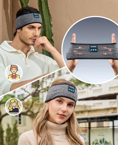Perytong Wireless Bluetooth Sports Headband Headphones – Ultimate Comfort & Crystal-Clear Sound for Sleep, Yoga & Jogging – Perfect for Insomnia Relief, Meditation, and Easy Device Pairing