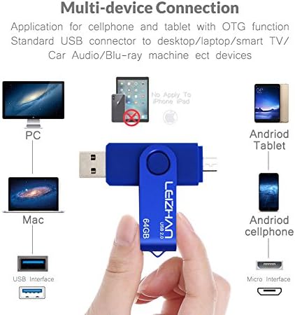 Unlock Ultimate Storage with LEIZHAN 128 GB OTG Flash Drive – Fast USB 2.0 Micro Pendrive for Android Devices, Perfect for Samsung Galaxy, Xiaomi, LG, Sony, One Plus, HTC, and Meizu – Reliable, Portable Memory Solution for Photos, Videos, and Documents