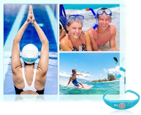 Pyle Marine-Grade Bluetooth Sport Earbuds – Waterproof Wireless Headphones with Hands-Free Microphone, LED Battery Indicator, and Rechargeable Power for Active Lifestyles – Ideal for Gym, Hiking, and Beach Use (Pink)