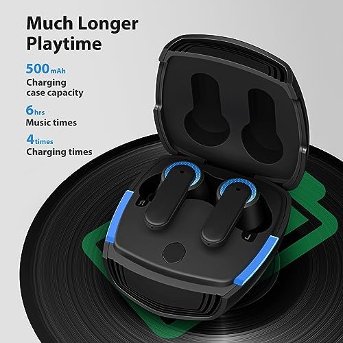 Premium Wireless Earbuds with Noise Cancelling & Bass Stereo for i Phone 16/15 Pro Max & Samsung Galaxy S25 Ultra – Superior Bluetooth 5.3 Headphones with Built-in Mic for Crystal-Clear Calls & Enhanced Comfort – Ideal for Audiophiles & On-the-Go Listening
