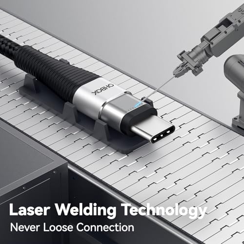 Ultra-Durable 15 ft USB C to USB C Cable – Rapid 100 W Charging & Lightning-Fast Data Transfer – Ideal for i Phone 16/15, Mac Book Pro/Air, Samsung Galaxy & More – Superior Braided Construction for Maximum Flexibility – Perfect for Home, Gaming, and Streaming Activities