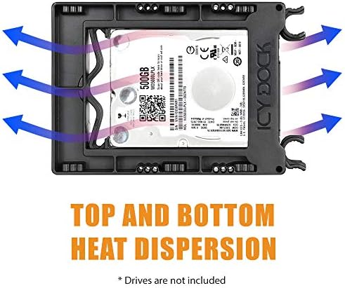 Upgrade Your Storage Efficiency with the ICY DOCK EZ-Fit PRO MB082 SP | Tool-Less 2 Bay Metal SSD Mounting Bracket for 2.5-Inch SSDs in 3.5-Inch Drive Bays | Fast Installation & Durable Design for Enhanced Compatibility and Cooling Performance