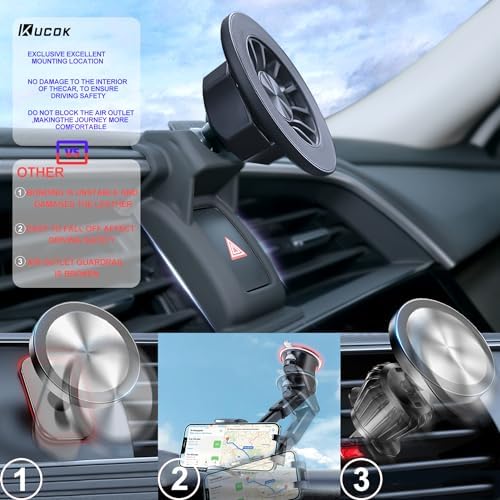 Transform Your Jeep Renegade with the Premium Mag Safe Phone Mount – Custom Fit for 2015-2024 Models, Seamless Compatibility with i Phone 12/13/14/15/16 & Mini Series, Robust Magnetic Grip for Safe Navigation & Communication, Tool-Free Installation, Stylish Design to Elevate Your Vehicle’s Aesthetics