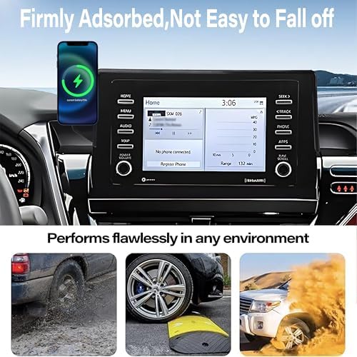 Car Phone Holder for Toyota Camry 2021 2022 2023 2024 Accessories Apply to 9 Inch Touch Screen 15W Fast Wireless Charger Screen Fixed Clip Cell Phone Mount Hands-Free 360 Degree Rotation – Enhanced Compatibility and Speed