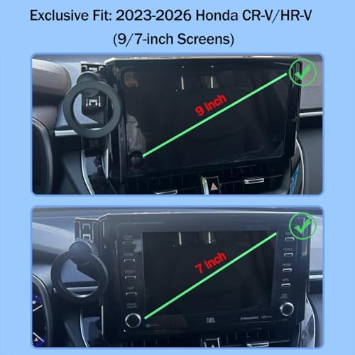 Honda CR-V 2017-2022 Magnetic Phone Holder – Premium 360° Rotating Car Mount with Mag Safe Compatibility for Ultimate Safety and Accessibility, Ideal for 5 & 7 Inch Displays