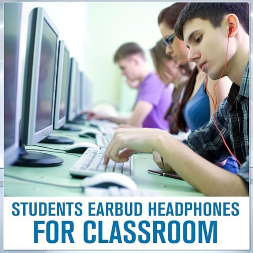 Vibrant 60-Pack Konohan Earbuds for Kids – Retro-Style Classroom Headphones, Individually Packaged for Hygiene, Ideal for Group Learning & Study, Compatible with All Devices, Durable Comfort for All-Day Use