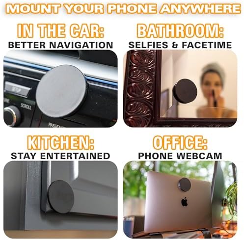 Revolutionary Scooch Wingmount Magnetic Phone Mount for Cars – Ultimate Hands-Free Smartphone Holder with Strong Magnet for Dashboard, Adjustable Viewing Angles, Compatible with All Smartphone Models and Cases – Enhance Your Driving Safety and Convenience (2022 Model)