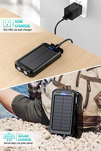 Ultimate 36,800 m Ah Solar-Powered Waterproof Charger – Dual QC 3.0 Fast Charging Power Bank with Built-in Flashlight for Smartphones and Electronics – Reliable Outdoor Companion in Deep Orange – Unmatched Durability for Travel, Camping, and Emergency Use – Enhanced Device Compatibility and Performance