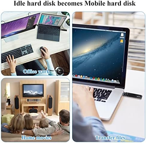 Ultra-Fast SATA M.2 SSD to USB 3.2 Adapter – Dual Protocol NVMe M-Key & B+M Key Support for 2230/2242/2260/2280 SSDs | 10 Gbps Data Transfer Speeds | UASP Enabled for Optimal Performance and Reliability | Compact, Portable Design for Effortless Data Access and Backup Solutions
