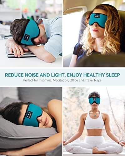 Ultimate Bluetooth Sleep Mask with High-Definition Sound: Perfect for Side Sleepers Seeking Unmatched Comfort and Entertainment – Experience Enhanced Connectivity, Crisp Audio, and Stylish Relaxation for Restful Nights and Mindful Moments – Ideal Gift for Music Lovers and Meditative Souls