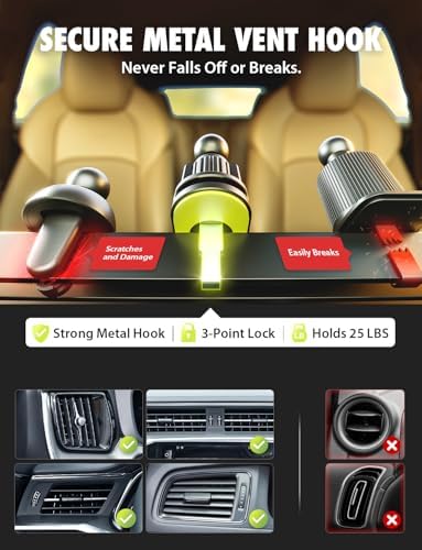 Bracketron Magnetic Car Mount for Cell Phone, MagAlign Max Car Vent Phone Mount【Strongest Magnetic+ Suction】, Vent Phone Mount for Car for iPhone 16 Pro Max 15 14 13 12 – MagSafe Car Accessories – Enhanced Compatibility and Speed