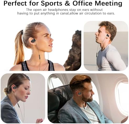 Transform Your Listening Journey with Advanced Open Ear USB-C Headphones – Seamlessly Compatible with Samsung S25/S24 Ultra/S23 FE & i Phone 16 Series – Adjustable Ear Hooks for Tailored Comfort & Immersive Sound Quality for i Pad Enthusiasts