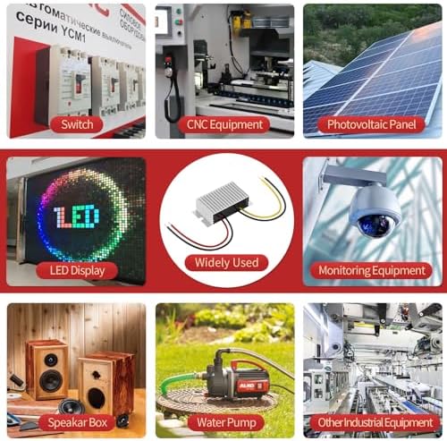 Heavy Duty Waterproof 24 V to 12 V DC Power Converter – 5 A 60 W Versatile Adapter for Vehicles, Marine, and Solar Applications by EKYLIN Power Accessories – Reliable, Durable, and Efficient Power Solution for Every Outdoor Adventure