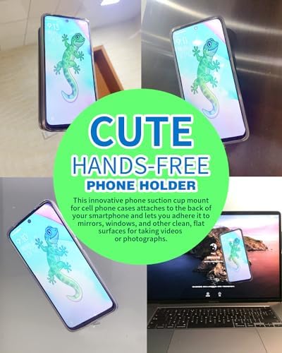 BIAJIYA Phone Sticky Grip Wallet Mount Stick on Suction Mirrors Phone Card Holder Silicone Adhesive Phone Accessory for Tiktok All Smartphones (RoseGold5PC) – Enhanced Compatibility and Speed