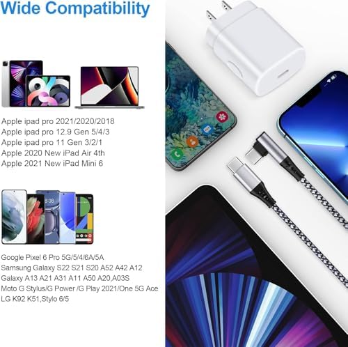 C Charging Cable Type C USB C to USB C Cable, USB 3.0 Android Cord 6 ft Fast Charging USBC C Car Cable Compatible for Galaxy S10/S25/S10e/S9/S8Plus/A15/A35/A54/A51/A52/A53 S24 iPhone 16 15 pro max – Enhanced Compatibility and Speed