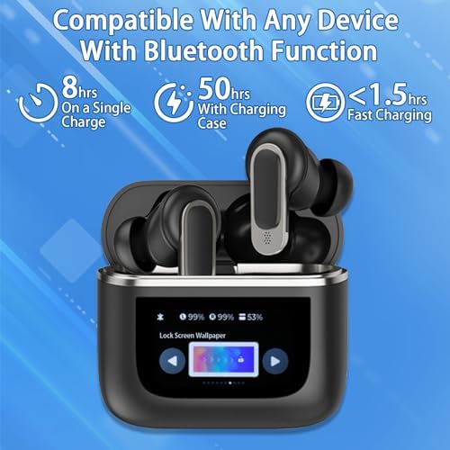 Elevate Your Listening Experience with Fourmor Wireless Bluetooth 5.3 Earbuds – IPX7 Waterproof, Advanced Noise Cancelling, and 30-Hour Battery Life for Unmatched Audio Freedom Across All Devices