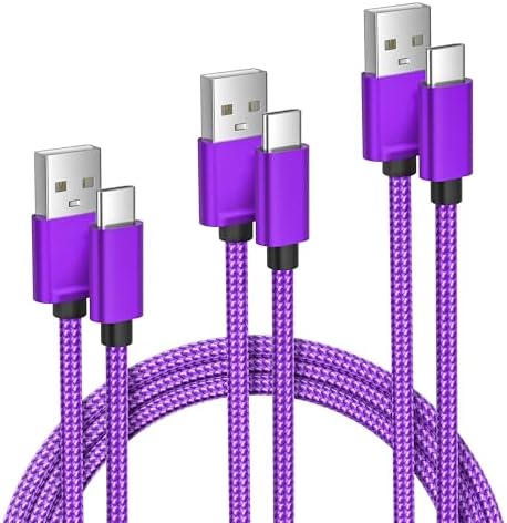 Versatile Elebase USB C Charger Cable Trio – 1.5/3.3/6.6 FT Fast Charging Cords for i Phone 15/16 Max, Samsung Galaxy S8-S24, and Motorola Devices – Durable, Tangle-Free Design for Rapid Data Transfer and Enhanced Compatibility