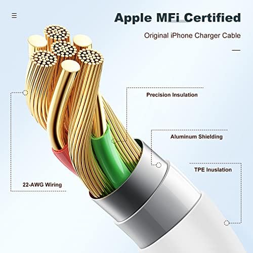 Revolutionary 2-in-1 USB C Charger for i Phone and Apple Watch – 6 ft Magnetic Fast Charge Cable with 20 W Power Adapter – Stylish Blue Design for Optimal Portability and Efficiency