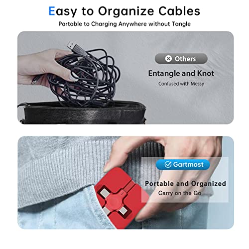 Versatile 4-Piece 3-in-1 Retractable Multi Charging Cable Set – 3.28 FT USB C, Micro USB & Lightning Connectors for i Phone, Android & Tablets – Fast Charging, Tangle-Free Design Perfect for Home, Office, and On-the-Go – Ideal Gift for Festivals and Birthdays