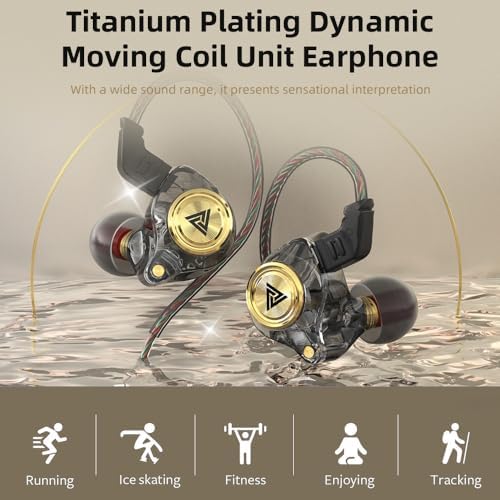Premium Dual Pack Wired Gaming Earbuds – High-Fidelity In-Ear Monitors with 10 mm Dynamic Drivers for Rich Deep Bass, Advanced Noise-Canceling Technology, Ideal for Gaming & Remote Conferencing, Stylish Black & Purple Design, Versatile Compatibility Across Devices