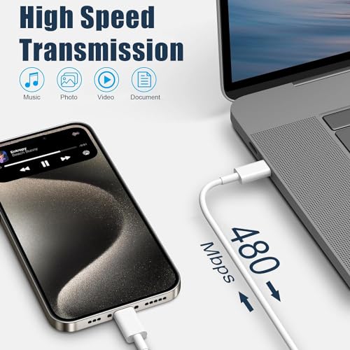 Ultra-Compact 20 W PD USB C Fast Charging Duo: Dual Wall Charger Set with High-Speed Cables for i Phone 16/15 & i Pad Compatibility – Streamlined Portability, Enhanced Safety Features, and Rapid Power Delivery for Everyday Use