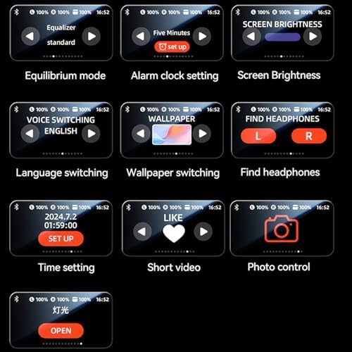 Elevate Your Audio Experience with M100 Clip-On Bluetooth 5.4 Headphones – Waterproof & Sweatproof Design, Touch Screen Controls, Stylish Purple Finish for Music Lovers on the Go, Perfect for Active Lifestyles and Seamless Calls Anytime