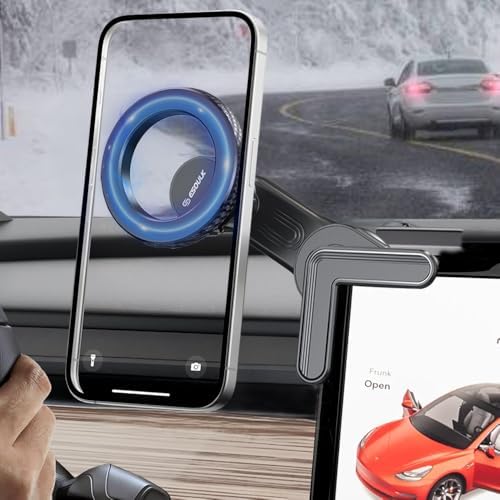 Esoulk Ring Magnetic Car Phone Holder – Ultimate Versatile Mount for Dashboard, Windshield & Air Vent – Strong Magnetic Grip for Enhanced Driving Safety – Compatible with Mag Safe & All Smartphone Models – Effortless Installation, Sleek Design, and Optimal Convenience for Modern Drivers