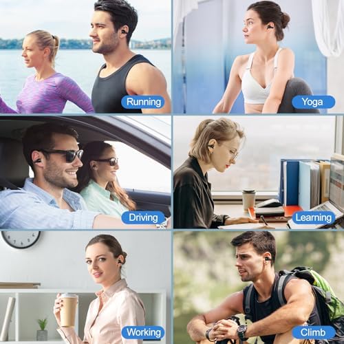 Melo Audio Bluetooth 5.3 Open Clip Earbuds – Ultimate 120-Hour Wireless Playtime with LED Charging Case – Lightweight Sport Headphones for Running and Fitness – Superior Sound Quality with Enhanced Environmental Awareness for Active Lifestyles