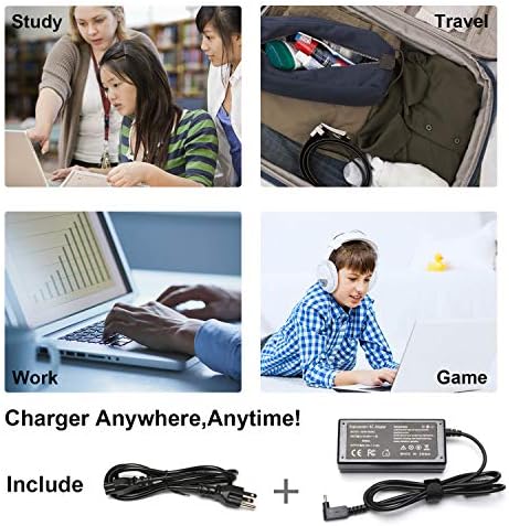 Universal 90 W USB-C Laptop Charger for Chromebook, Mac Book, HP Spectre, Dell, Lenovo & More – Fast, Efficient Power Adapter with Enhanced Compatibility for On-the-Go Charging