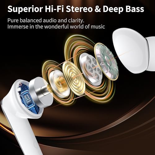 Monster N-Lite 203 Air Links Wireless Earbuds – Cutting-Edge Bluetooth 5.3 Audio with 30-Hour Playtime, Quick Charge Type-C, IPX6 Waterproof Protection, Touch Control for Effortless Music & HD Call Clarity – Perfect for Active Lifestyles