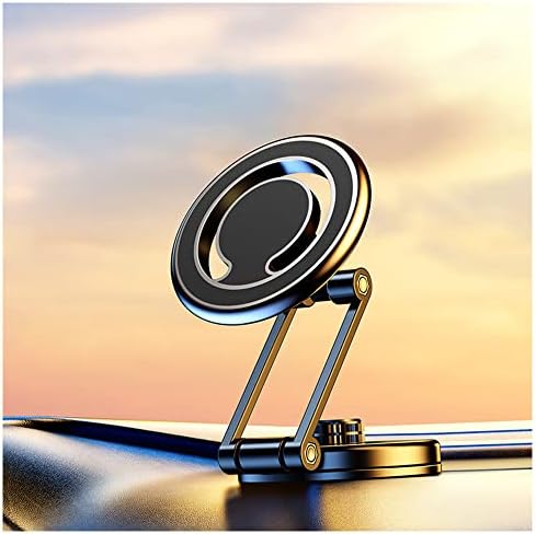 Salior Universal Magnetic Phone Holder for Car – 48 N50 Super Strong Magnets, 360-Degree Adjustable Mount for Ultimate Viewing Flexibility, Sleek Black Design, Effortless One-Handed Operation, Compatible with All Smartphones for Enhanced Driving Safety and Convenience