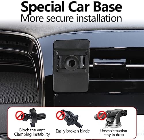 Hyundai Tucson & Santa Cruz Car Phone Holder Mount – Effortless Smartphone Accessory for 2022-2024 Models, Optimized for Navigation & Hands-Free Communication, Quick Installation & Adjustable Viewing Angles, Durable Design Enhancing Vehicle Interior