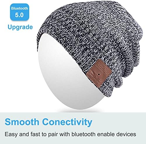 Bluetooth Beanie with Washable Wireless Headphones – Ultimate Outdoor Gear Featuring Bluetooth 5.0 for Crystal Clear Sound and Hands-Free Calls, Perfect for Hiking, Jogging, and Chill Days Outdoors