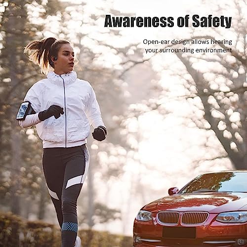 Revolutionary Waterproof Bone Conduction Bluetooth Earbuds – Open-Ear Design Perfect for Active Lifestyles with Youth Whisper Technology and Integrated Microphone for Superior Sound Clarity and Effortless Hands-Free Calls