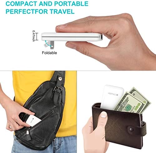 YILON Ultra-Slim 18 W Fast Plug Charger – Portable Dual-Port USB-C & QC3.0 Wall Adapter for Quick Charging i Phone X/11/12 Pro Max, Air Pods, Galaxy, i Pad Pro – Enhanced Safety & Travel Efficiency